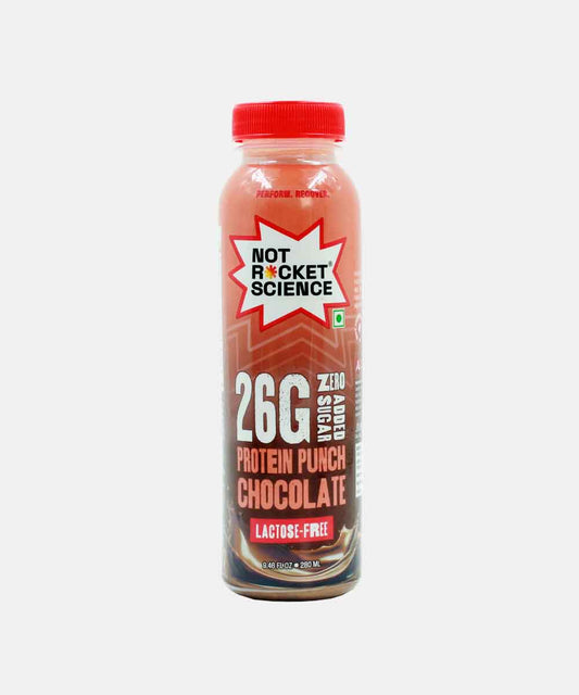 Not Rocket Sciense26G Protein Punch Chocolate Shake Lactose Free No Added Sugar 280 Ml
