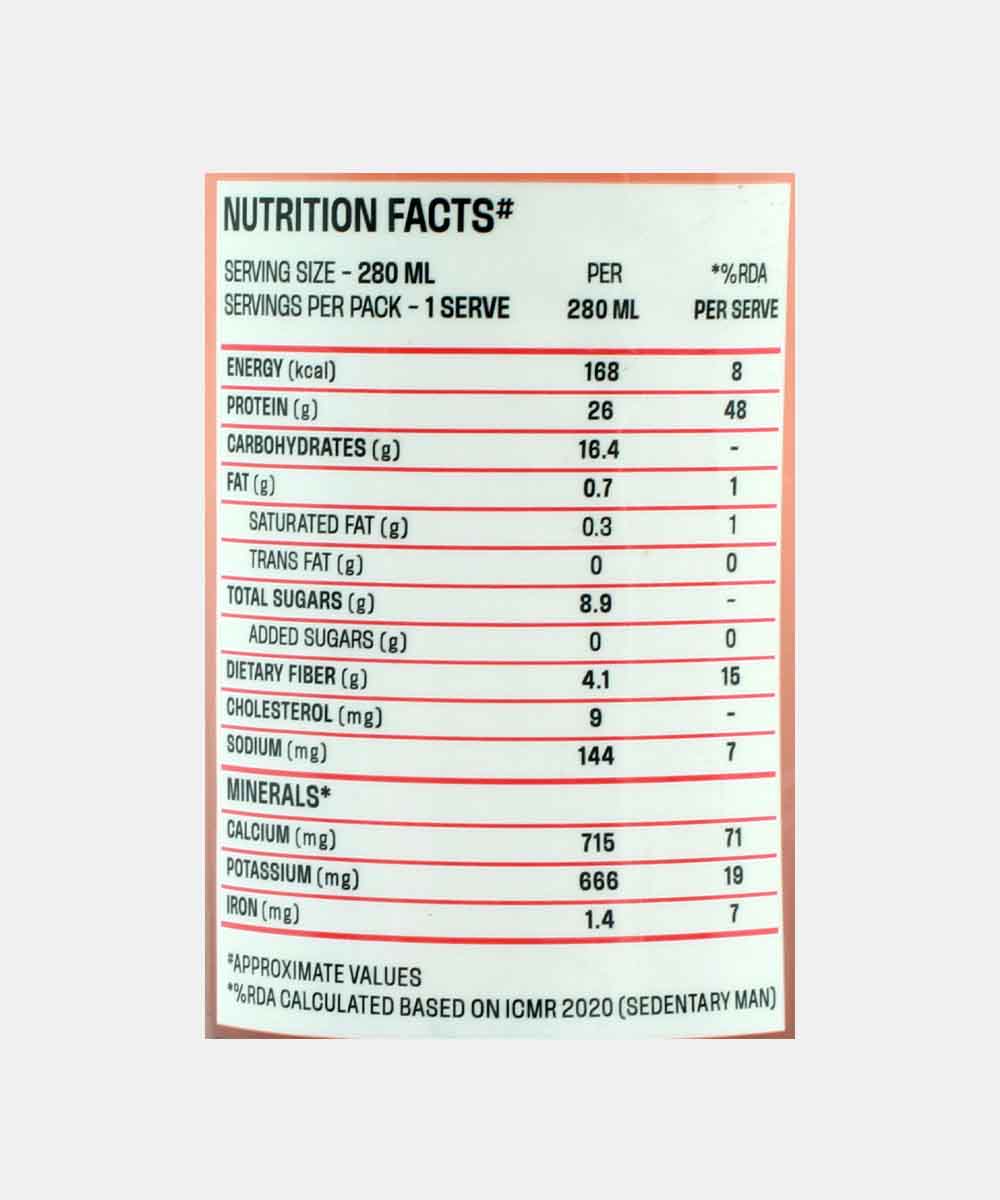 Not Rocket Sciense26G Protein Punch Chocolate Shake Lactose Free No Added Sugar 280 Ml