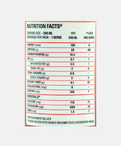 Not Rocket Sciense26G Protein Punch Chocolate Shake Lactose Free No Added Sugar 280 Ml