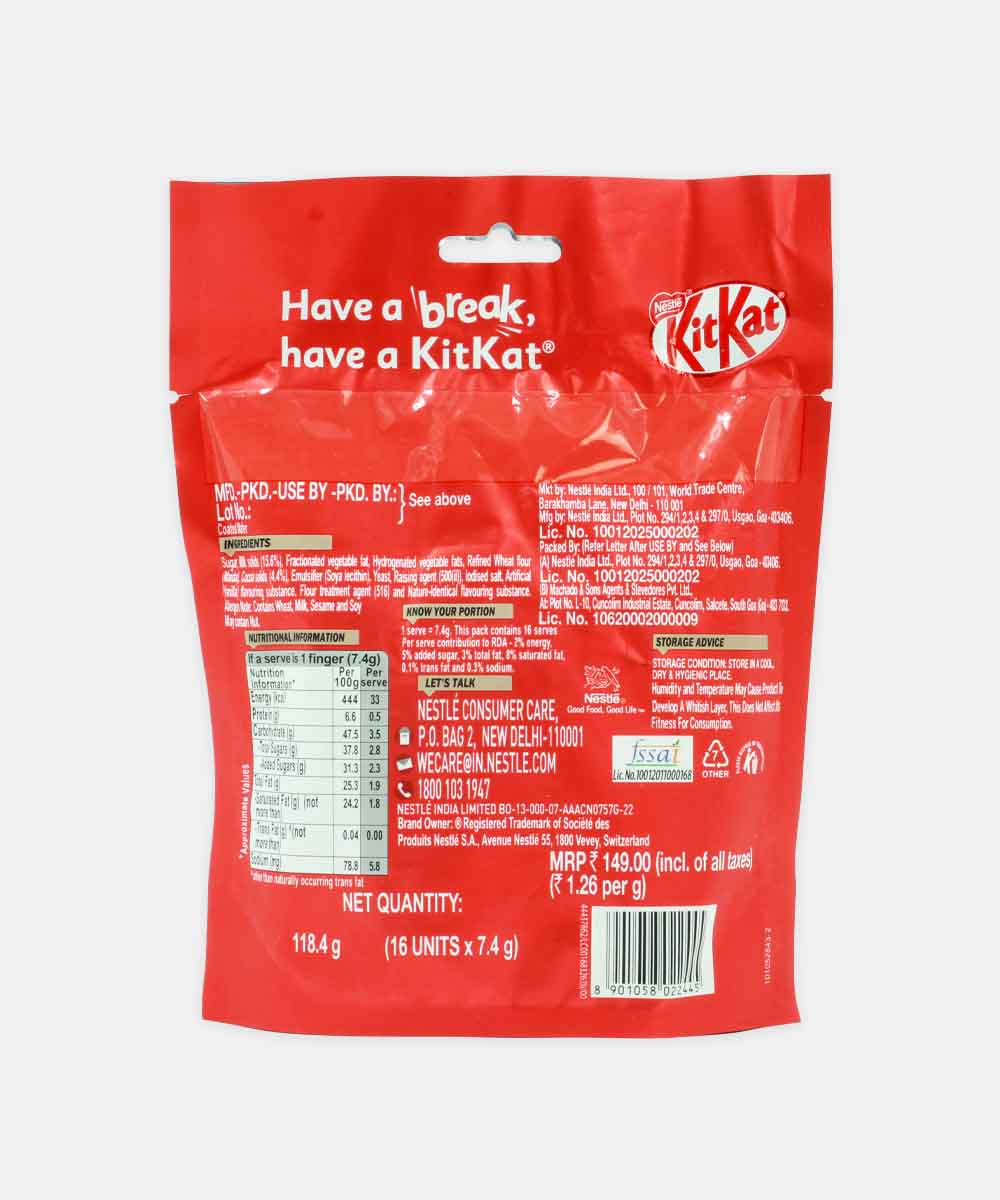 Nestle Kitkat Minis Chocolate 118.4 Gm