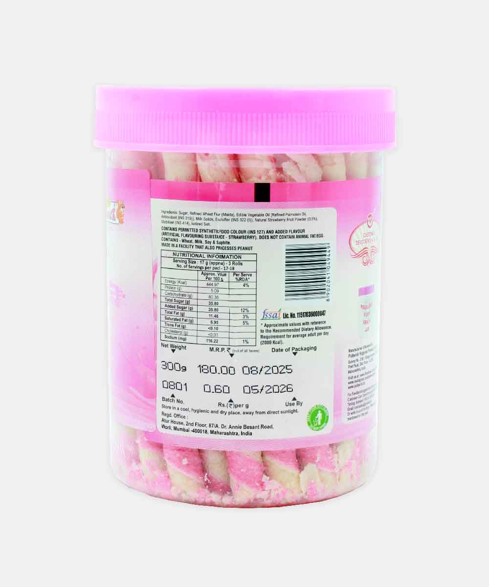 Pickwick Strawberry Rolls Biscuits 300 Gm