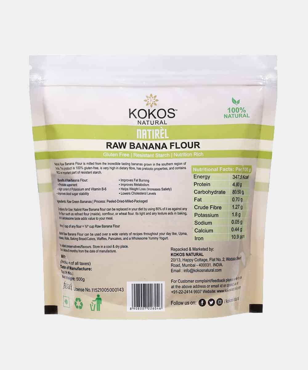 Kokos Natural Raw Banana Flour 500 Gm