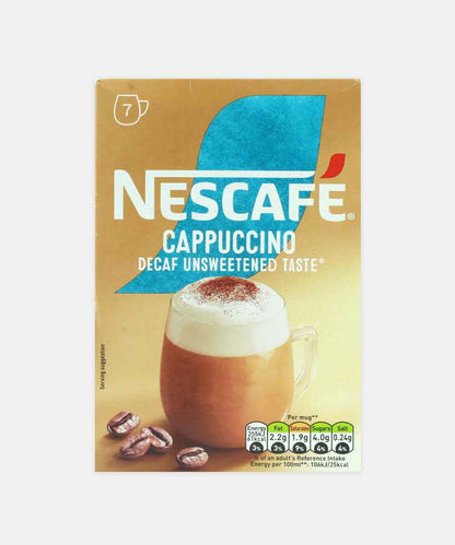 Nestle Nescafe Cappuccino Decaf Unsweetened 105 Gm
