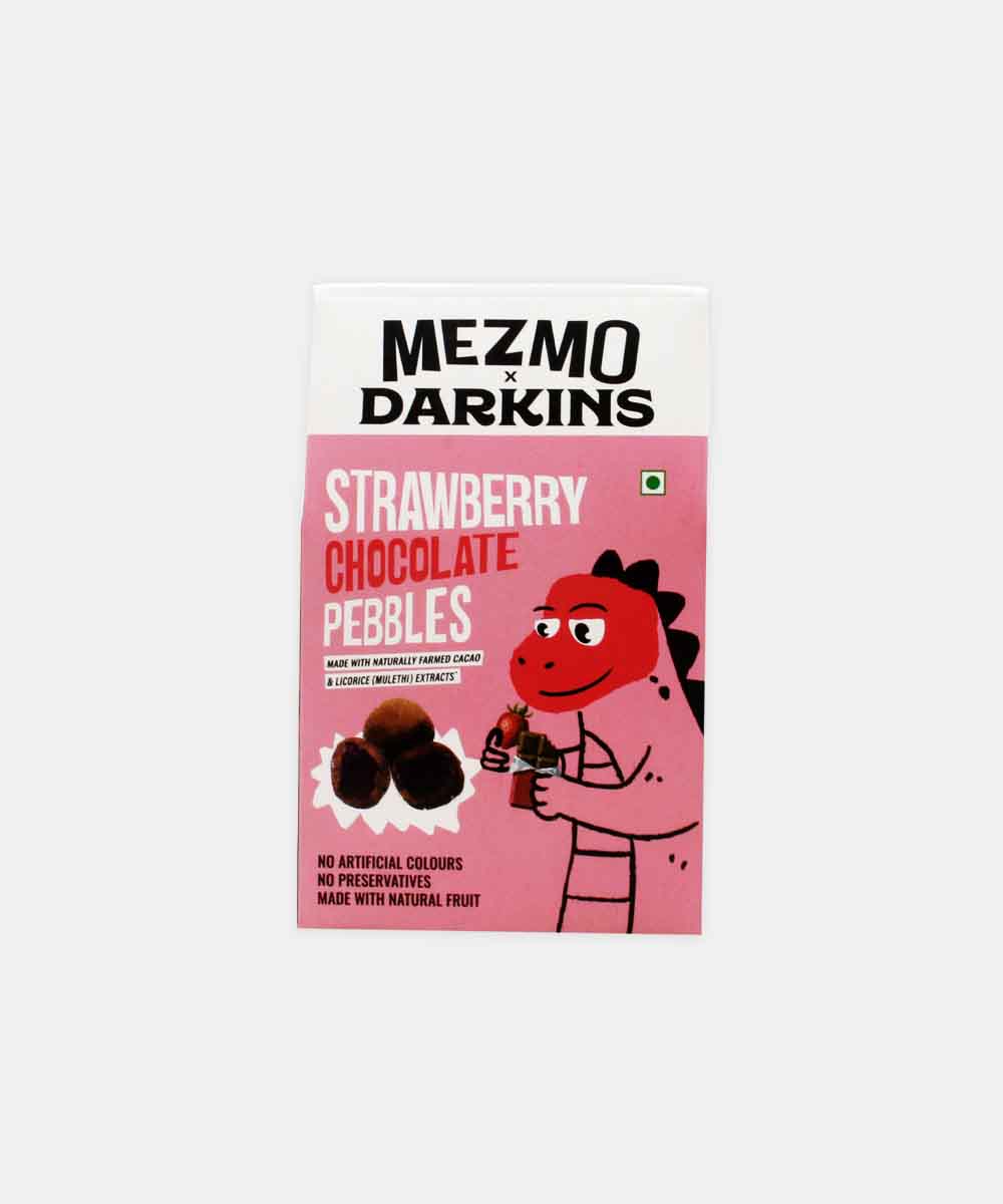 Mezmo Darkins Strawberry Chocolate Pebbles 40 Gm