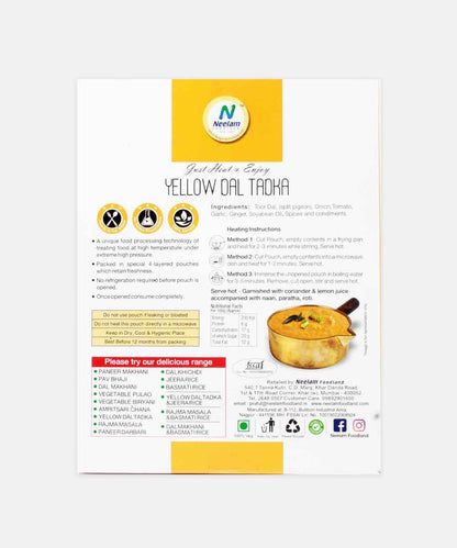 Neelam Yellow Dal Tadka Heat & Eat  285 Gm