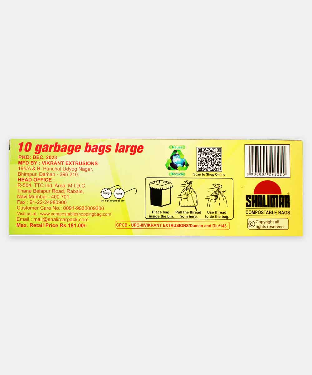 Shalimar Eco Large Garbage Bag 10 Pieces