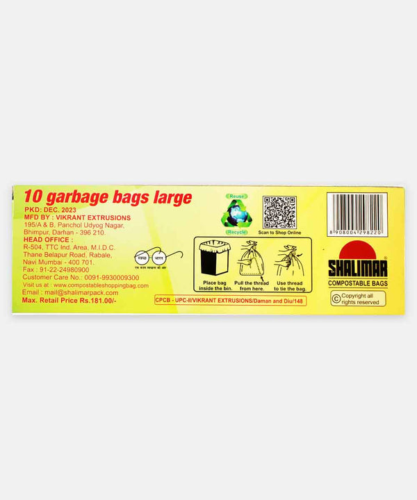 SHALIMAR ECO LARGE GARBAGE BAG 10 PIECES