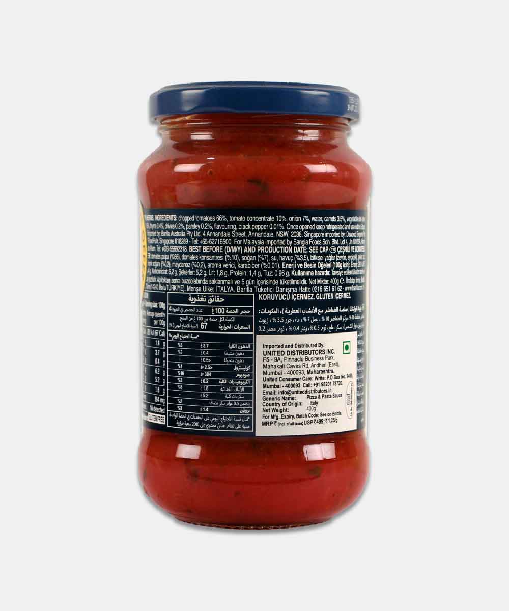 Barilla Napoletana With Mediterranean Herbs Sauce 400 Gm