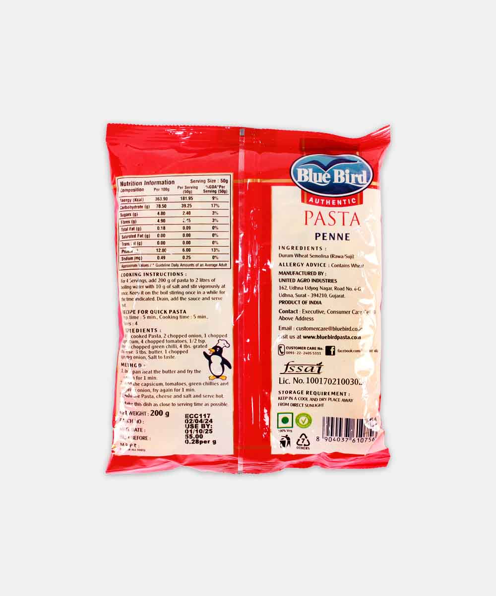 Blue Bird Penne Pasta 200 Gm