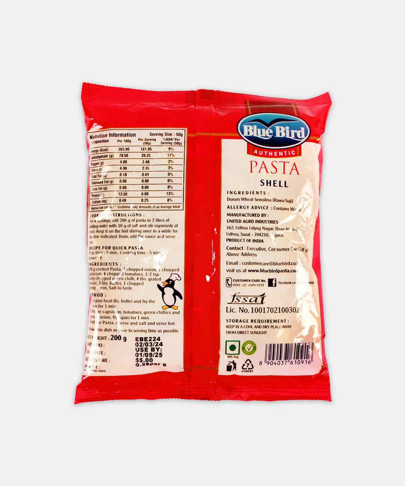 BLUE BIRD SHELL PASTA 200 GM