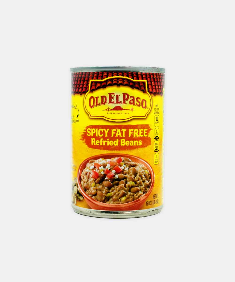 Old El Paso Spicy Fat Free Refried Beans 453 Gm