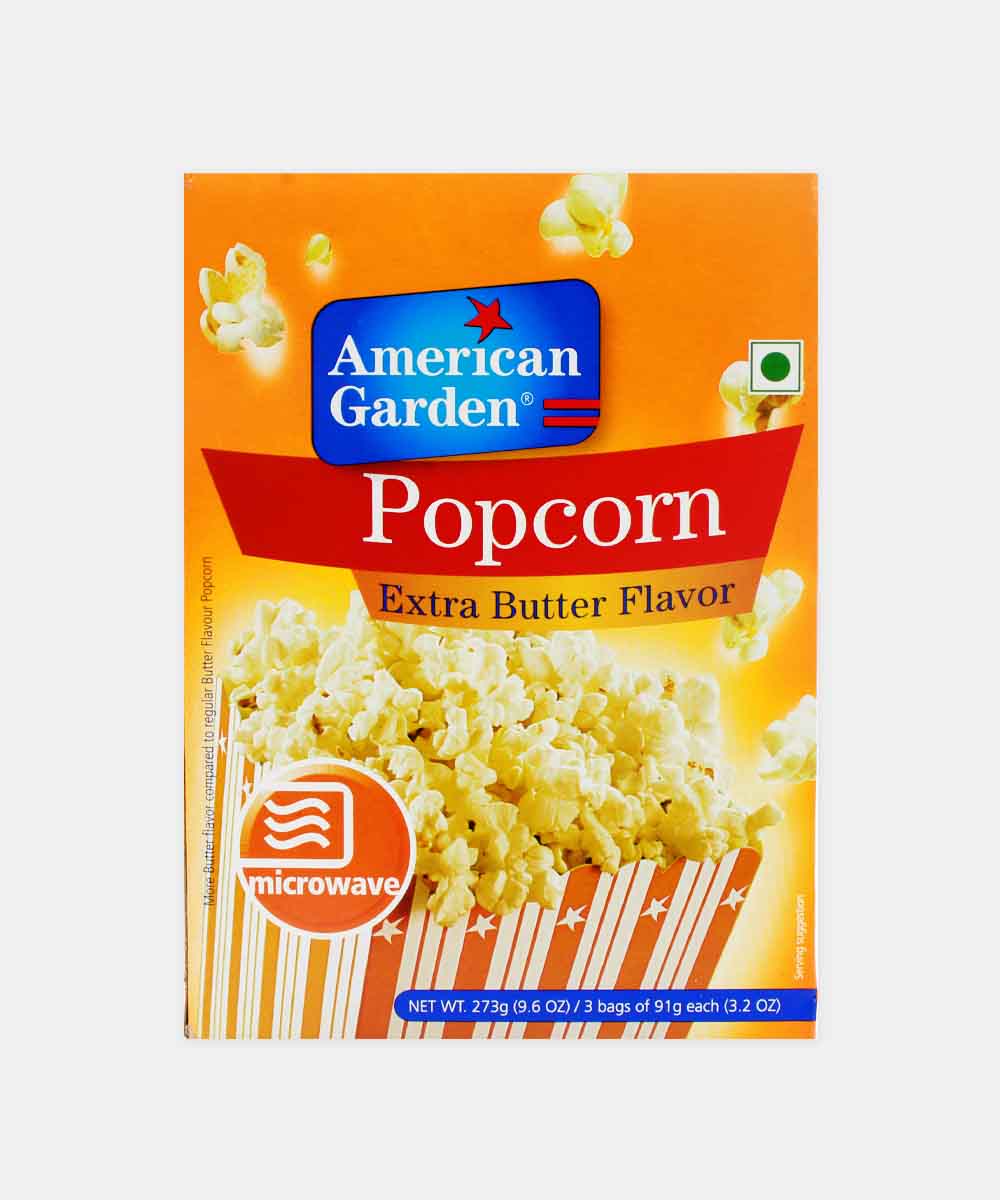 American Garden Extra Butter Popcorn 273 Gm