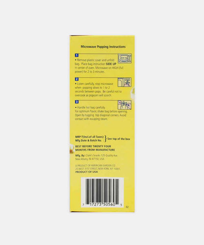 American Garden Butter Popcorn Lite 240 Gm