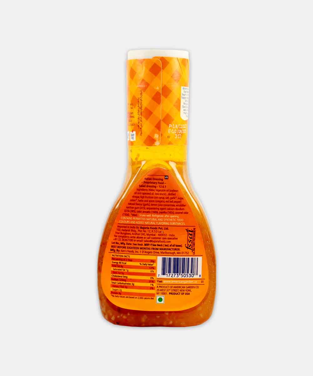 American Garden Italian Dressing & Marinade 267 Ml