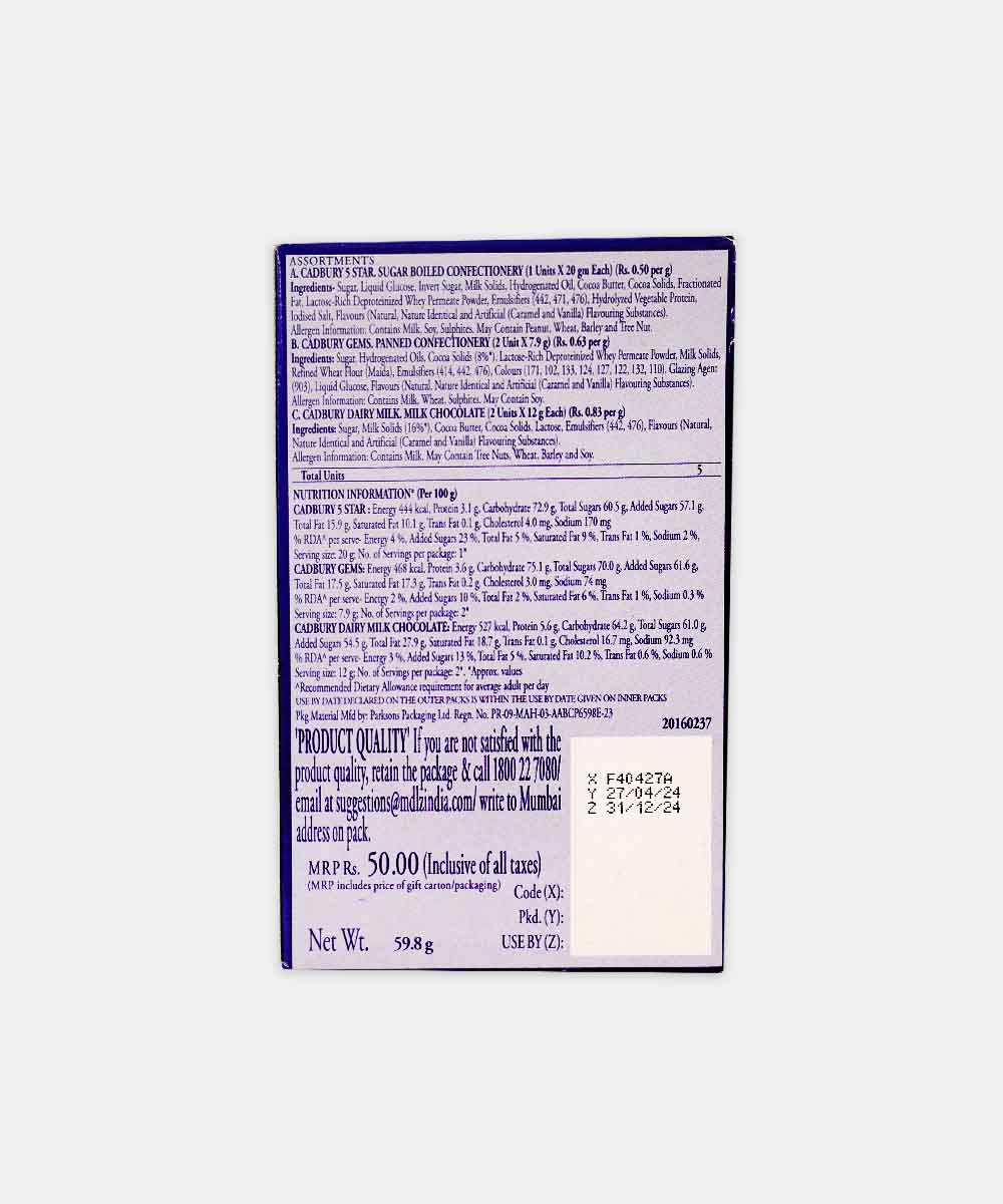 Cadbury Celebrations Assorted 51.2 Gm