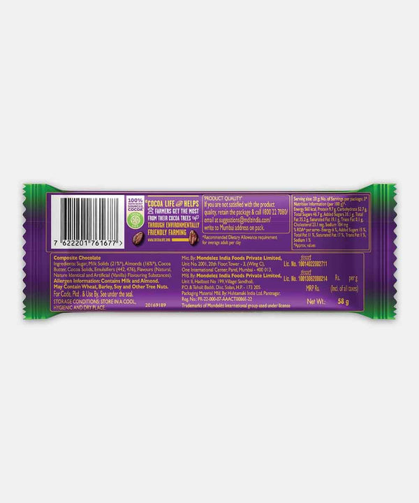 CADBURY DAIRY MILK SILK ROAST ALMOND CHOCOLATE 58 GM