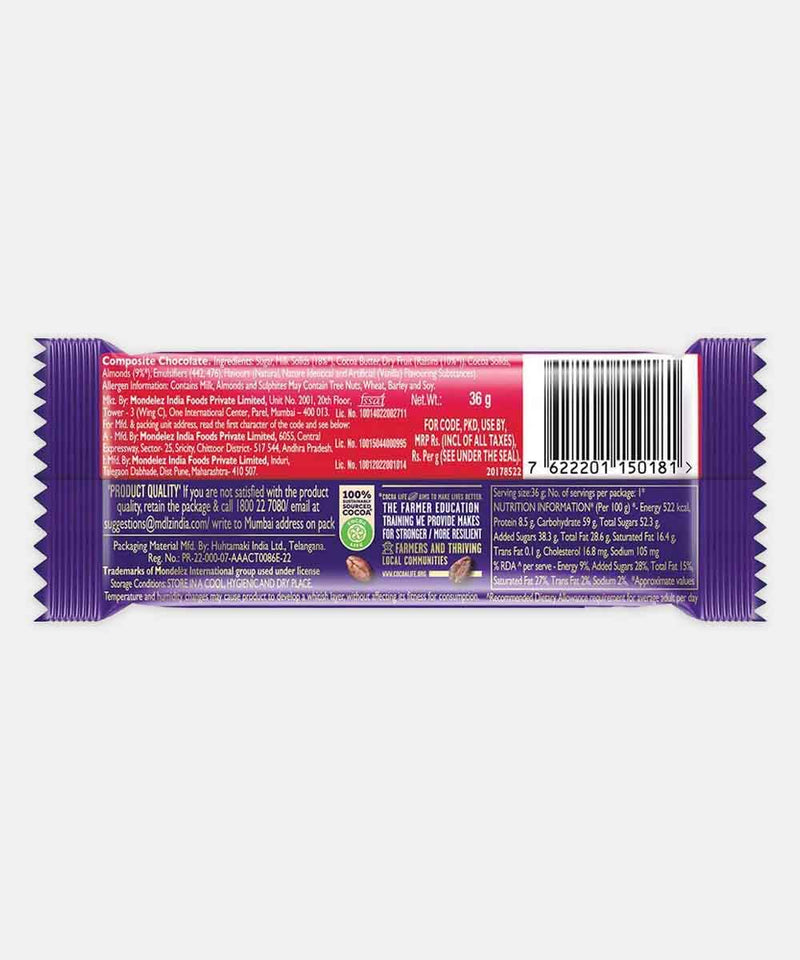 CADBURY DAIRY MILK FRUIT & NUT CHOCOLATE 36