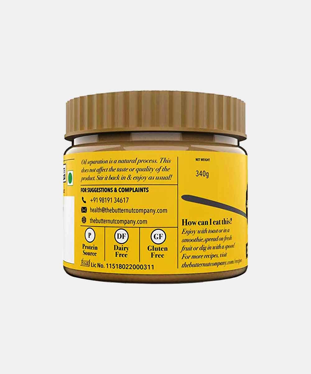 The Butternut Co.Peanut Butter Unsweetened Crunchy 340 Gm
