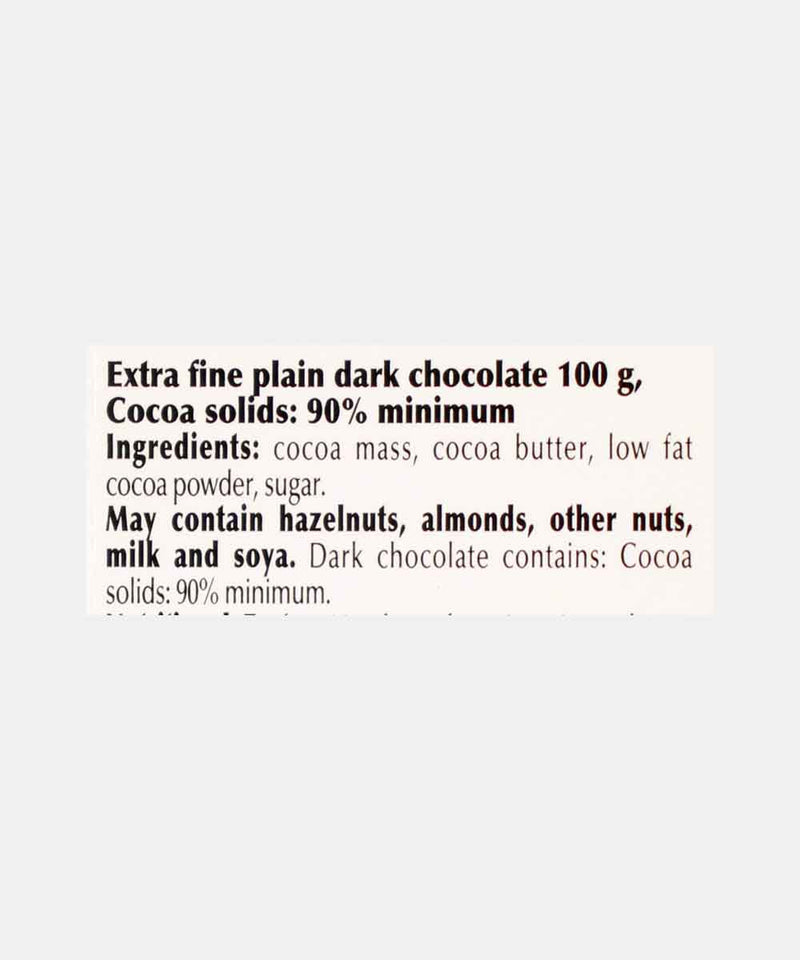 LINDT EXCELLENCE 90% COCOA SUPREME DARK CHOCOLATE 100