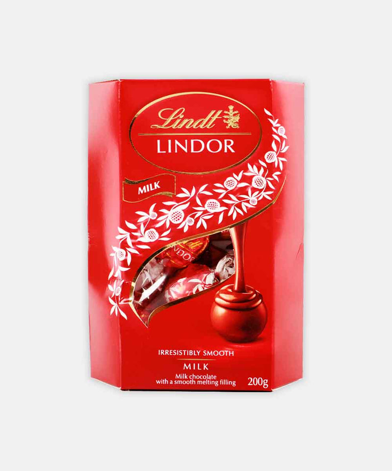 LINDT LINDOR MILK CHOCOLATE 200