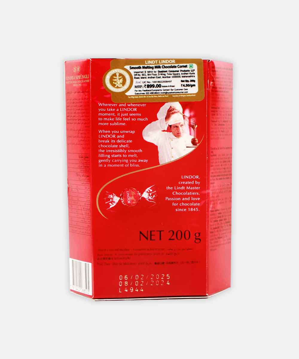 Lindt Lindor Milk Chocolate 200 Gm