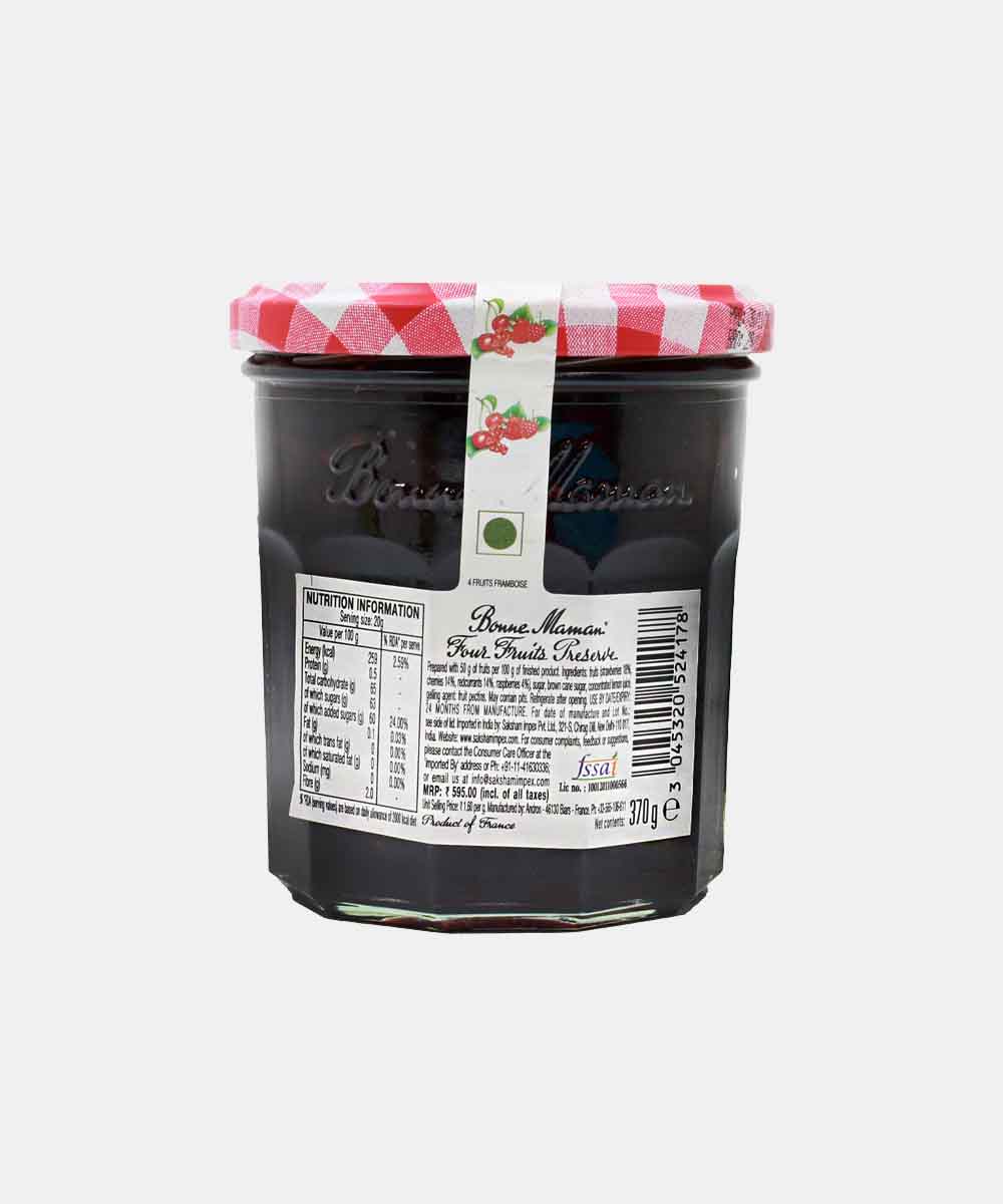 Bonne Maman Four Fruits Preserve Jam 370 Gm