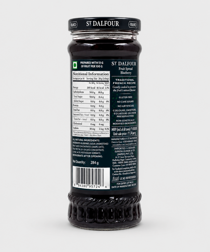 St Dalfour Wild Blueberry Jam 284 Gm