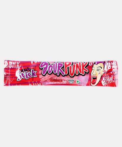 Sour Punk Strawberry Flavour Candy Stick 40 Gm