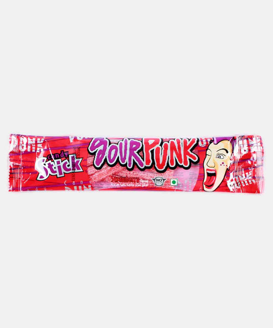 Sour Punk Strawberry Flavour Candy Stick 40 Gm