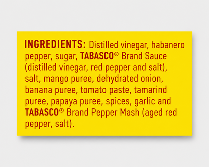 Tabasco Habanero Sauce Hot 60 Ml