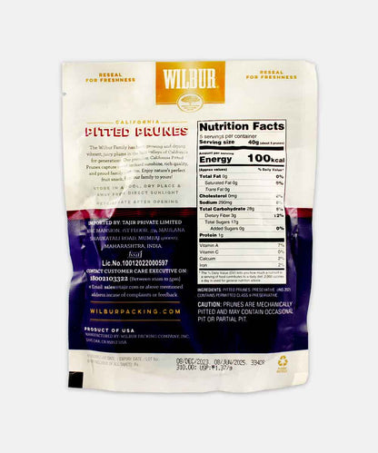 Wilbur California Pitted Prunes 227 Gm