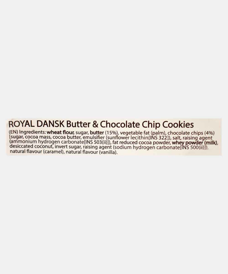 ROYAL DANSK BUTTER & CHOCO CHIP COOKIES 340 GM