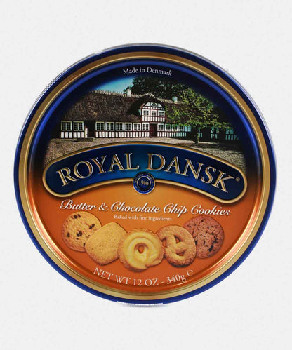 Royal Dansk Butter & Choco Chip Cookies 340 Gm