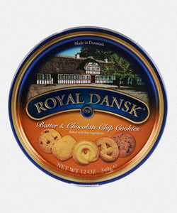 ROYAL DANSK BUTTER & CHOCO CHIP COOKIES 340 GM