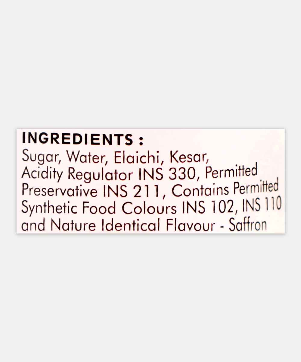 Home Made Kesar Elaichi Syrup 750 Ml