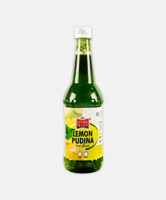 Home Made Lemon Pudina Syrup 750 Ml