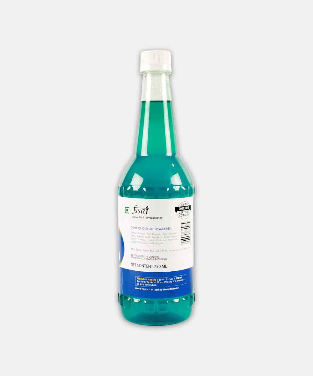 Home Made Blue Coraco Syrup 750 Ml