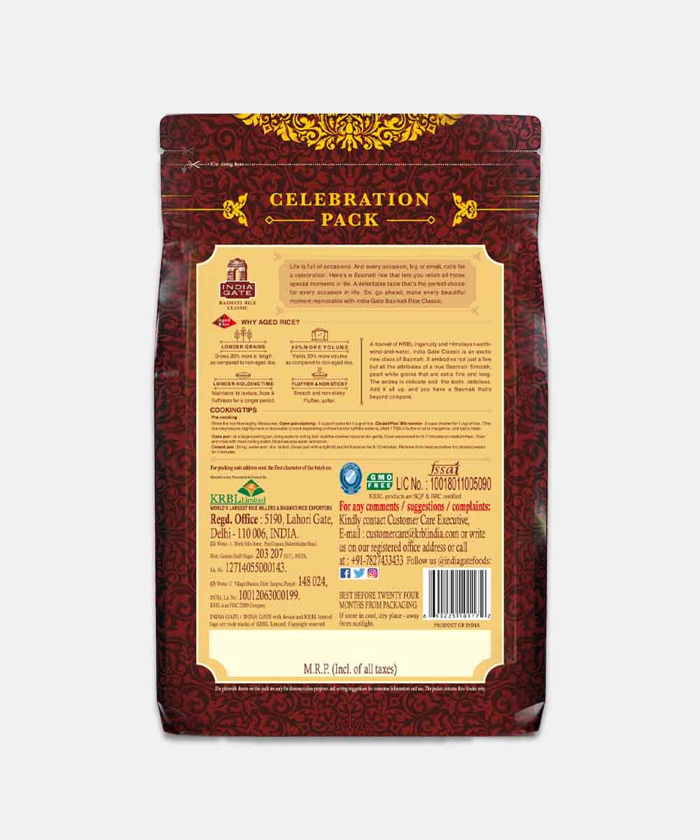 India Gate Basmati Rice Classic 1 Kg