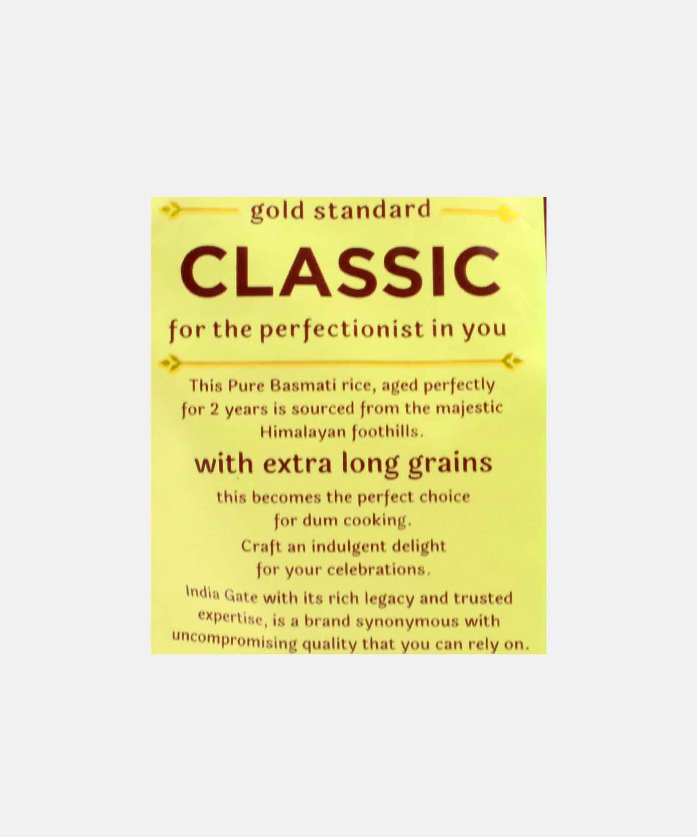 India Gate Basmati Rice Classic 1 Kg