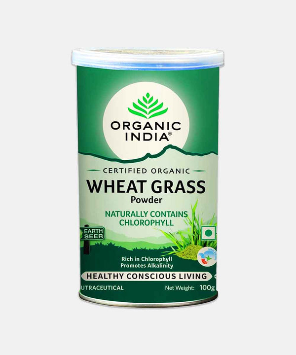 ORGANIC INDIA WHEAT GRASS POWDER 100