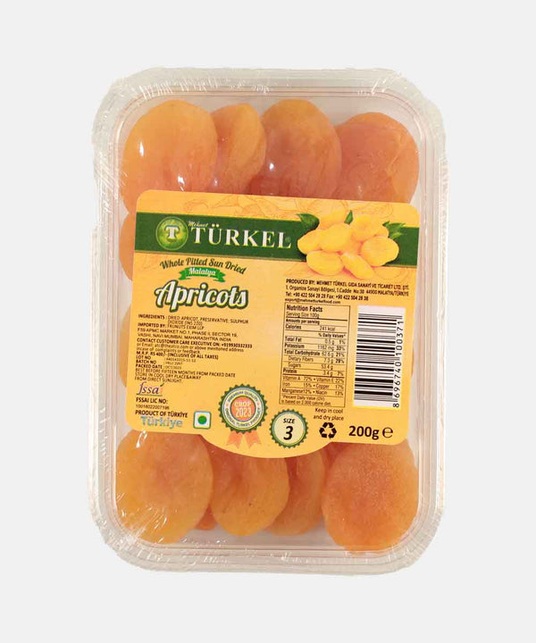 TURKEL DRIED APRICOTS FRUIT TRAY 200