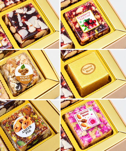 Swarn Vaibhav Diwali Sweet Treasure Box 24 Pieces
