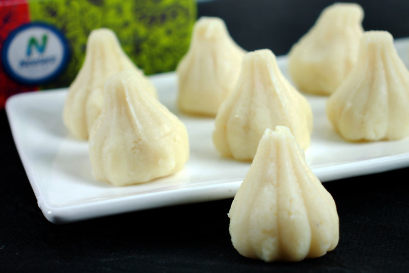 white malai modak 21 pc 400