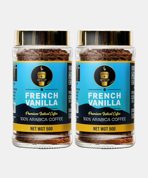 COFFEE CUP INDIA FRENCH VANILLA INSTANT COFFEE 50 GM