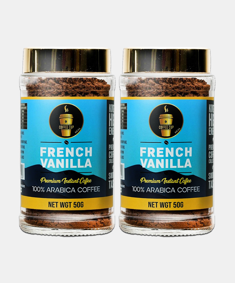 Coffee Cup India French Vanilla Instant Coffee 50 Gm
