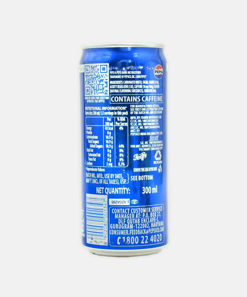 pepsi can drinks can 250 ml