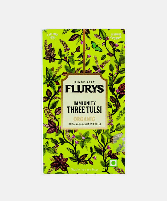 Flurys Three Tulsi Organic 20 Pc 30 Gm