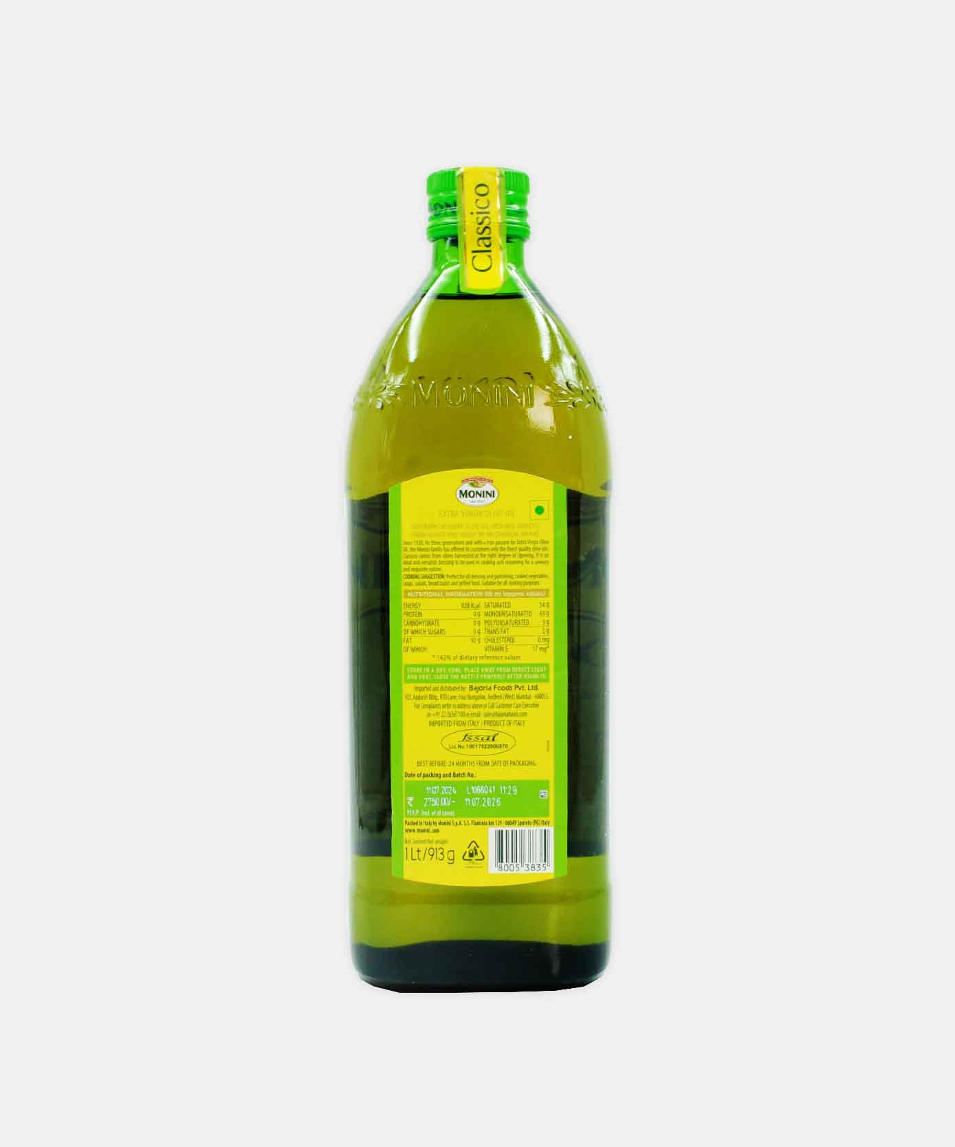 Monini Extra Virgin Olive Oil 1 Ltr