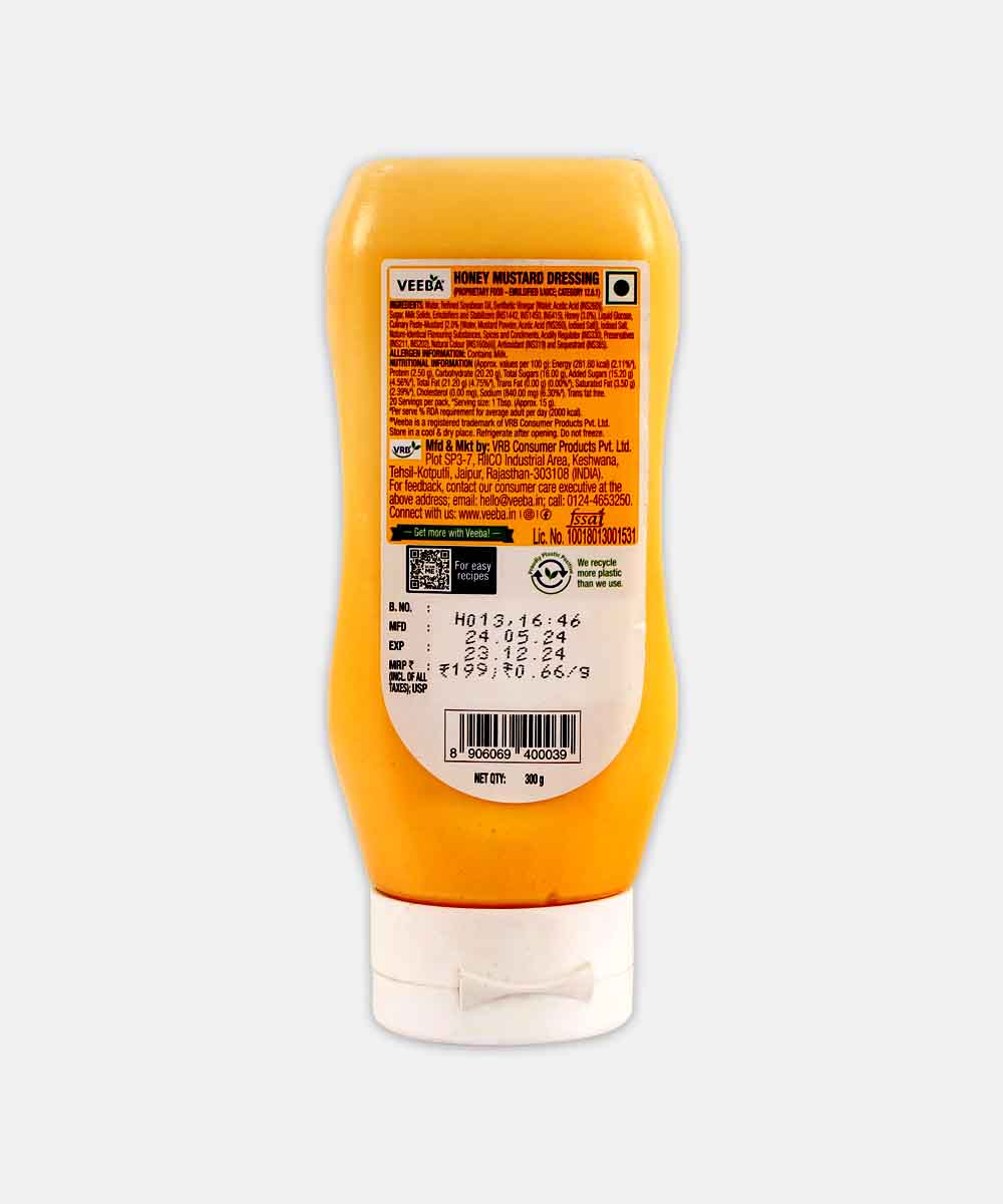 Veeba Honey Mustard Dressing 300 Gm
