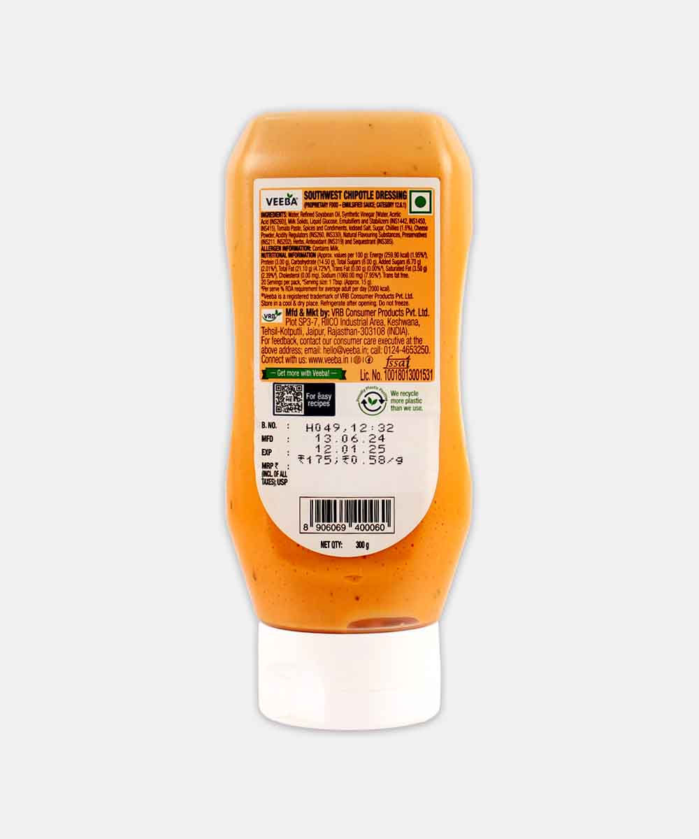Veeba Chipotle Southwest Dressing 300 Gm